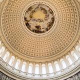 The interior of the dome of the Capitol