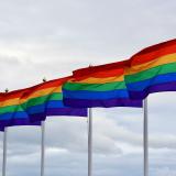 Pride Flags on flag polls