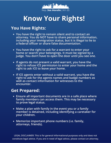 Know Your Rights Information