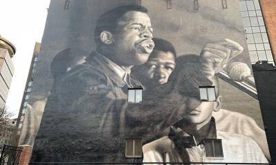 Mural of John Lewis in Rochester