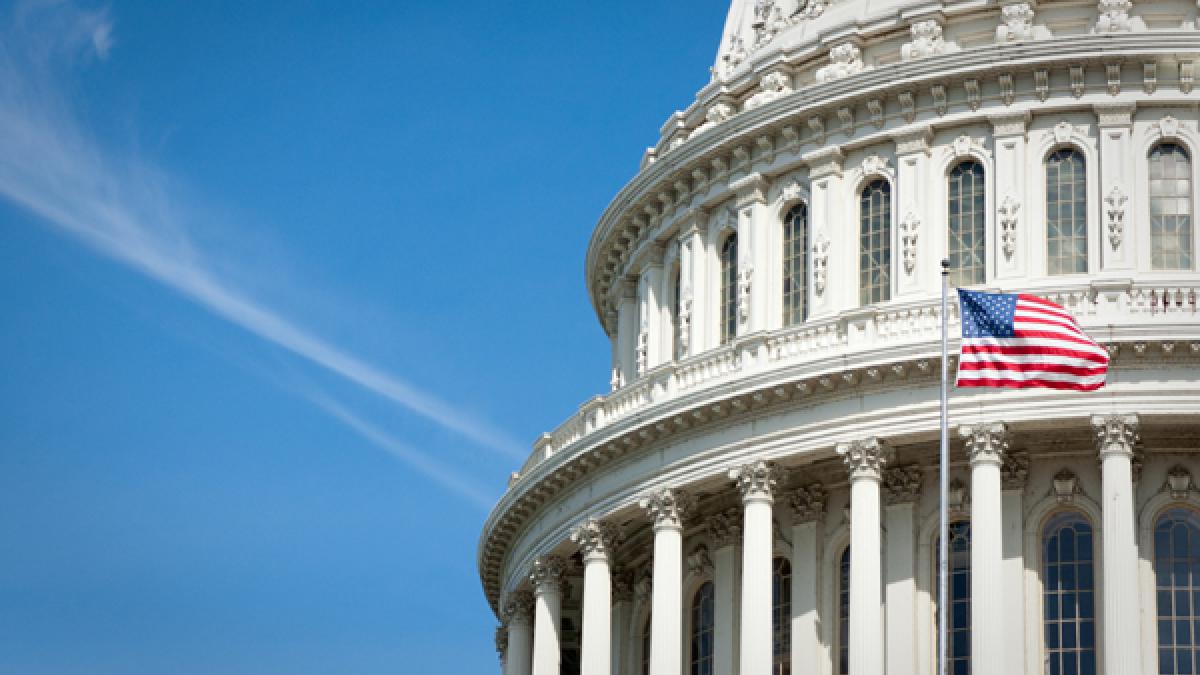 Close up of U.S. Capitol dome