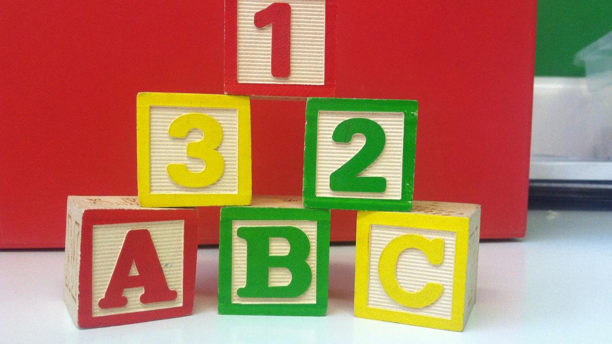 Wooden toy blocks