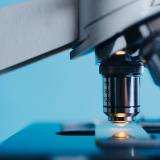 Close-up of a microscope 